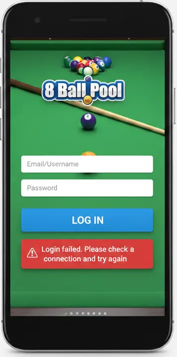 8 ball Pool account login issue