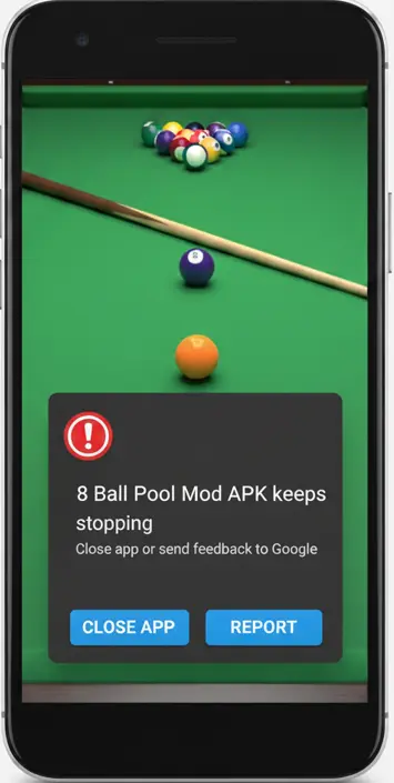 8 ball pool stop working