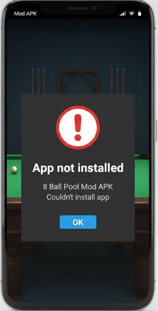 8 ball Pool not install
