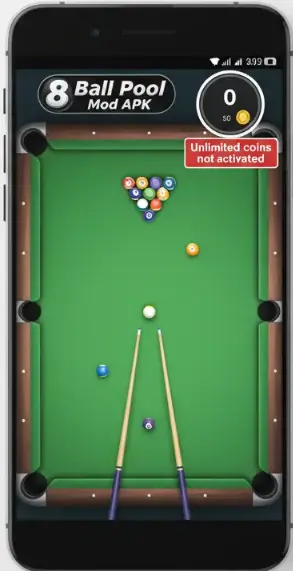 8 ball Pool coin not working